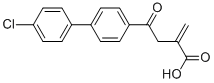 2-[2-(4'-CHLORO-BIPHENYL-4-YL)-2-OXO-ETHYL]ACRYLIC ACID 结构式