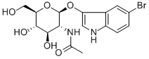 5-溴-3-吲哚基 2-乙酰氨基-2-脱氧-Β-D-吡喃葡萄糖苷 结构式