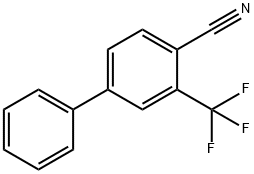 5-(Trifluoromethyl)-1,1-biphenyl-4-carbonitrile 结构式