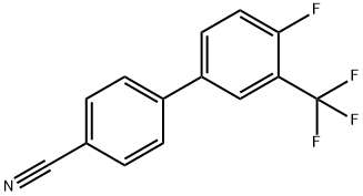 4'-Cyano-4-fluoro-3-(trifluoroMethyl)biphenyl 结构式