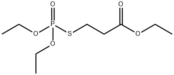 3-(Diethoxyphosphinylthio)propionic acid ethyl ester 结构式