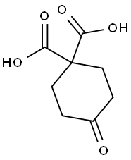 4-oxocyclohexane-1,1-dicarboxylic acid 结构式