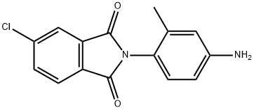 N-(4-氨基-2-甲基苯基)-4-氯酞酰亚胺 结构式