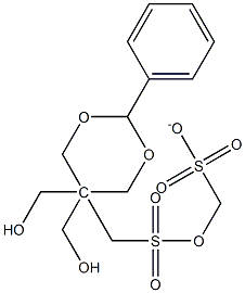 5,5-(DIMETHANESULFONATE)DIMETHANOL-2-PHENYL-1,3-DIOXANE 结构式