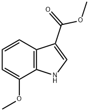7-METHOXYINDOLE-3-CARBOXYLIC ACID METHYL ESTER 结构式