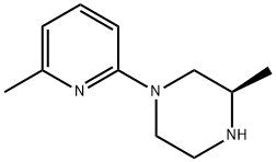 Piperazine, 3-methyl-1-(6-methyl-2-pyridinyl)-, (3R)- (9CI) 结构式