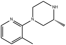 Piperazine, 3-methyl-1-(3-methyl-2-pyridinyl)-, (3R)- (9CI) 结构式