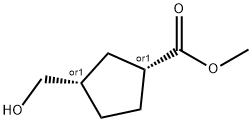 METHYL CIS-3-HYDROXYMETHYLCYCLOPENTANE-1-CARBOXYLATE 结构式