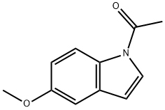 1-乙酰基-5-甲氧基吲哚 结构式
