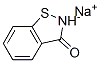 1,2-苯并异噻唑-3(2H)-酮钠盐 结构式