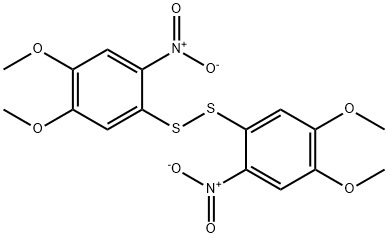 Bis(4,5-dimethoxy-2-nitrophenyl) persulfide 结构式
