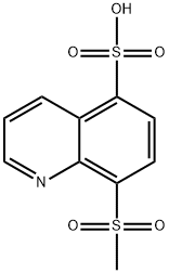 5-Quinolinesulfonic  acid,  8-(methylsulfonyl)- 结构式