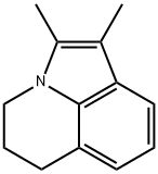 5,6-Dihydro-1,2-dimethyl-4H-pyrrolo[3,2,1-ij]quinoline 结构式