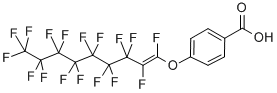 4-[(十七氟壬烯基)氧基]苯甲酸 结构式