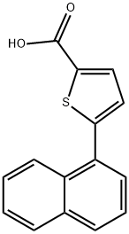 5-(萘-1-基)噻吩-2-羧酸 结构式