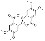 BIS(4,5-DIMETHOXY-2-NITROPHENYL)DISELENIDE 结构式