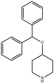 4-(二苯甲氧基)哌啶 结构式