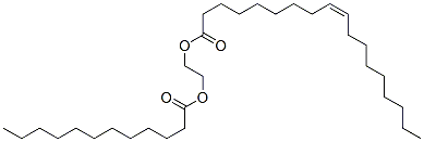 2-dodecanoyloxyethyl (Z)-octadec-9-enoate 结构式