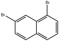 1,7-二溴萘 结构式