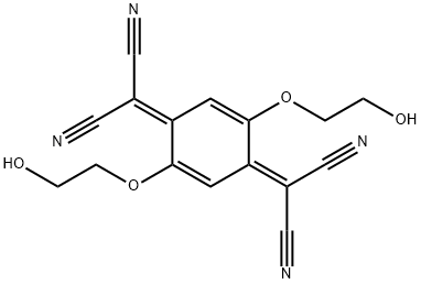 2,5-双(2-羟乙氧基)-7,7,8,8-四氰醌二甲烷 结构式