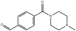 4-(4-Methyl-piperazine-1-carbonyl)benzaldehyde 结构式