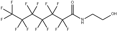 N-(2-Hydroxyethyl)-2,2,3,3,4,4,5,5,6,6,7,7,7-tridecafluoroheptanamide 结构式