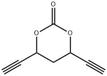 1,3-Dioxan-2-one, 4,6-diethynyl- (9CI) 结构式