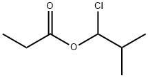丙酸-1-氯异丁酯 结构式