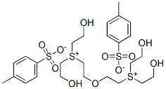 (oxydiethylene)bis[bis(2-hydroxyethyl)sulphonium] bis(toluene-p-sulphonate) 结构式