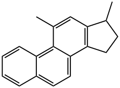 16,17-Dihydro-11,17-dimethyl-15H-cyclopenta[a]phenanthrene 结构式