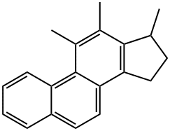 16,17-Dihydro-11,12,17-trimethyl-15H-cyclopenta[a]phenanthrene 结构式