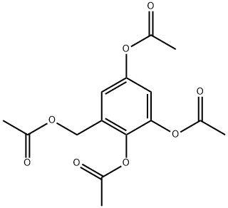 6-[(Acetyloxy)methyl]-1,2,4-benzenetriol triacetate 结构式