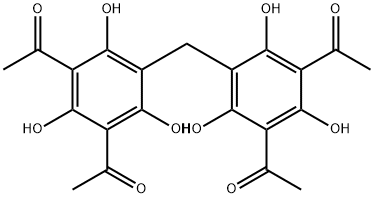 1,1',1'',1'''-[Methylenebis(2,4,6-trihydroxy-5,1,3-benzenetriyl)]tetrakisethanone 结构式