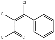 (Z)-2,3-Dichloro-3-phenylpropenoyl chloride 结构式
