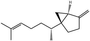 1-(1,5-Dimethyl-4-hexenyl)-4-methylenebicyclo[3.1.0]hexane 结构式