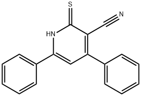 2-Mercapto-4,6-diphenyl-nicotinonitrile 结构式