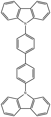 4,4'-二(9-咔唑)联苯 结构式