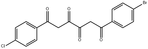 1-(4-Bromophenyl)-6-(4-chlorophenyl)-1,3,4,6-hexanetetrone 结构式