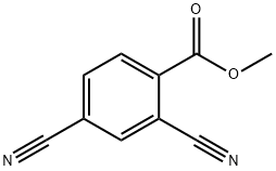 2,4-二氰基苯甲酸甲酯 结构式