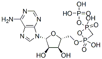 ALPHA,BETA-METHYLENEADENOSINE-5'-TRIPHOSPHATE 结构式