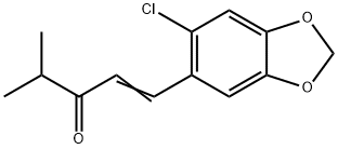 1-[2-Chloro-4,5-(methylenedioxy)phenyl]-4-methyl-1-penten-3-one 结构式