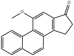 11-Methoxy-15,16-dihydro-17H-cyclopenta[a]phenanthrene-17-one 结构式