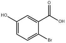 2-溴-5-羟基苯甲酸 结构式