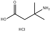 3-氨基-3-甲基丁酸盐酸盐 结构式