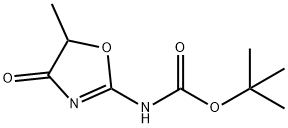 Carbamic acid, (4,5-dihydro-5-methyl-4-oxo-2-oxazolyl)-, 1,1-dimethylethyl 结构式