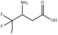 3-氨基-4,4,4-三氟丁酸 结构式