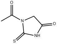 1-乙酰硫代海因 结构式