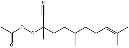 Peracetic acid 1-cyano-1,4,8-trimethyl-7-nonenyl ester 结构式