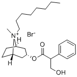 ENDO-()-3-(3-HYDROXY-1-OXO-2-PHENYLPROPOXY)-8-METHYL-8-OCTYL-8-AZONIABICYCLO[3.2.1]OCTANE BROMIDE 结构式