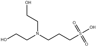 3-[bis(2-hydroxyethyl)amino]propanesulphonic acid 结构式
